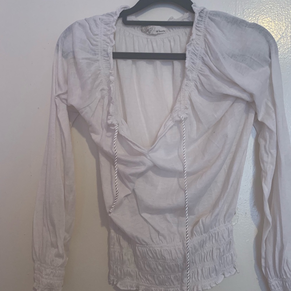 White peasant blouse